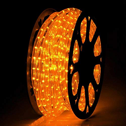 Cecaylie 30m LED Lichterschlauch 720 LEDs wasserfest Gelb Lichtschlauch mit Timer und 8 Modi, für Innen Außen Party Hochzeit Weihnachten Dekolicht Gelb