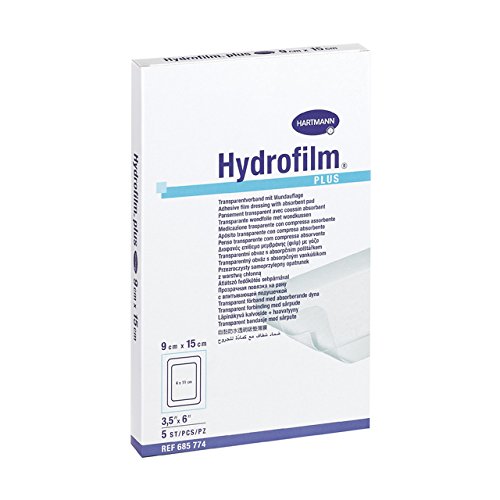 Hydrofilm Plus Transparentverband mit Wundkissen-10 x 30 cm 25 Stück