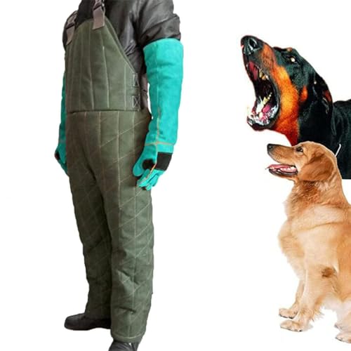 PixCy Bissanzug für das Hundetraining, professioneller Anzug mit Ärmeln für Hundebiss, Anti-Hundebiss-Overall, Schutzkleidung für das Training von Militärhunden,A-M