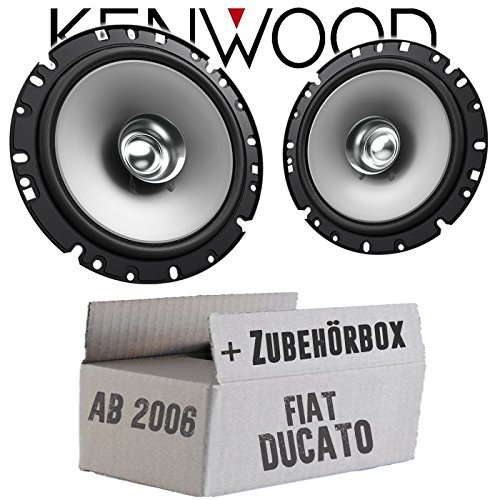 Lautsprecher Boxen Kenwood KFC-S1756-16,5cm Koax Auto Einbauzubehör - Einbauset für FIAT Ducato 3 250 Front - justSOUND