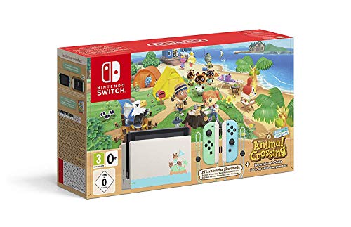Nintendo Switch Animal Crossing Konsole (Limited Edition) + Animal Crossing New Horizons