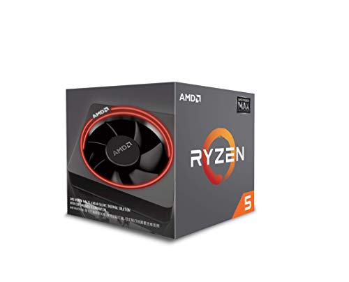 AMD YD260XBCAFMAX Ryzen 5 2600X 6-Core 95 W CPU mit Wraith Max RGB beleuchteter Kühler, Schwarz