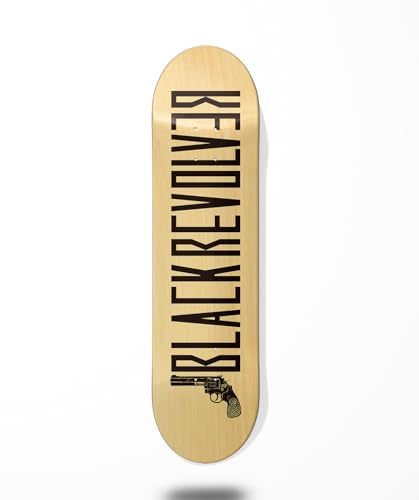 Skateboard Skateboard Deck Board Black Revolver Color Wood Black 8.7
