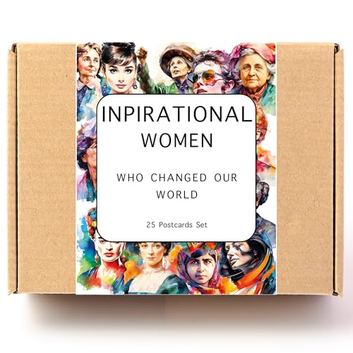 25 inspirierende Frauen-Postkarten – Frauen, die die Welt veränderten (25 Karten)