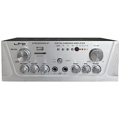 LTC Audio ATM2000USB-BT Karaoke-Verstärker Inkl. Karaoke-Funktion