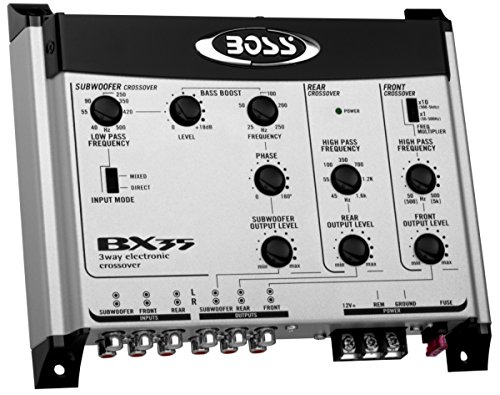 BOSS Audio BX35 3-Wege-Vorverstärker Elektronische Frequenzweiche mit Subwoofer-Fernbedienung Kontrolle durch Boss Audio
