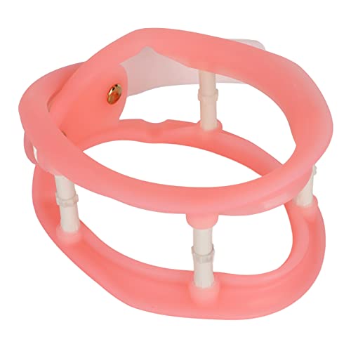 Halskrause, Nacken-Hals-Traktionsgerät Silikonmaterial Einfach zu bedienen mit Nackenstütze bei Nackenschmerzen zur Haltungskorrektur für Frauen (Rosa)