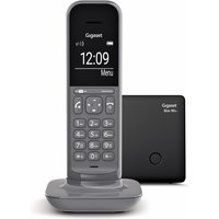Gigaset CL390A schnurloses Design-Telefon mit Anrufbeantworter (DECT Telefon mit Freisprechfunktion, großem Grafik Display, leicht zu bedienen mit intuitiver Menüführung) satellite grey