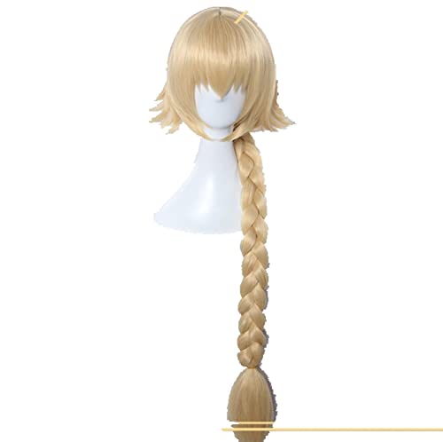 Joan of Arc Wig Fate Grand Order Cosplay Wig Fate/Zero Hair Jeanne d'Arc Wig Blonde Hair