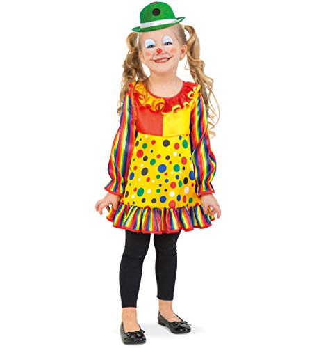 FRIES Clown Kostüm Kinder Clownkostüm Narr Spaßmacher Kinderkostüm