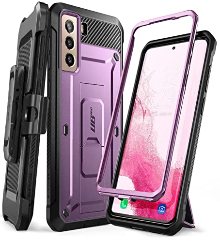 SUPCASE Outdoor Hülle für Samsung Galaxy S22 (6.1") 5G Handyhülle Bumper Case Rugged Schutzhülle Cover [Unicorn Beetle Pro] OHNE Displayschutz mit Gürtelclip und Ständer 2022 Ausgabe (Lila)