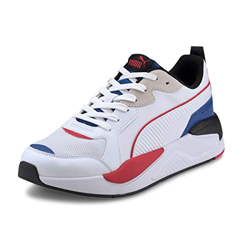 Puma Unisex-Erwachsene X-RAY Game Sneaker, Weiß Weiß Grün Lapis Blau High Risk Rot Schwarz, 42 EU
