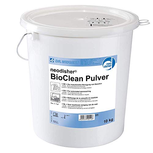 Dr. Weigert neodisher BioClean Pulver, Geschirrreiniger, 10 kg = 1 Eimer