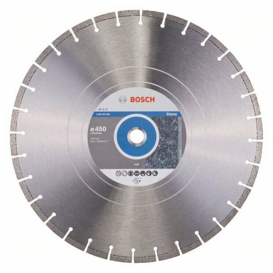 Bosch - Diamanttrennscheibe Standard for Stone, 450 x 25,40 x 3,6 x 10mm