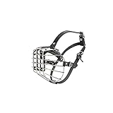 Dingo Mettal Maulkorb mit Kunststoffgitter Nr.13 Drahtmaulkorb für Hundetraining Handarbeit leicht Komfort verstellbare Lederriemen Schnauzer 14024