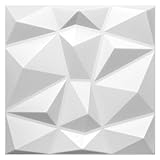 5qm / 3D Wandpaneele Wandverkleidung Deckenpaneele Platten Paneele DIAMANT Weiß POLYSTYROL MATERIAL (5qm = 20Stück)