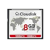 Cloudisk Compact Flash Card 8GB CF 2.0 Kartenleistung für DSLR Kamera, Vintage Digitalkamera und Industrie Ausrüstung (8GB CompactFlash)