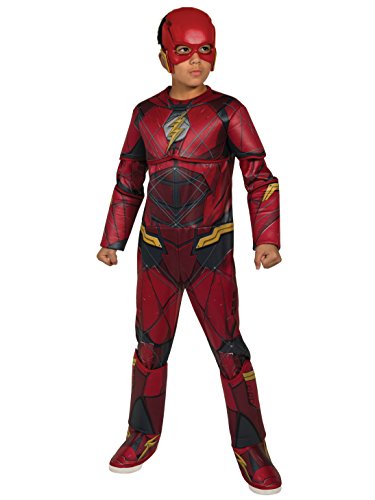 DC - Justice League Movie Kostüm Flash Premium Kinder, L (Rubies Spain 630977-l)