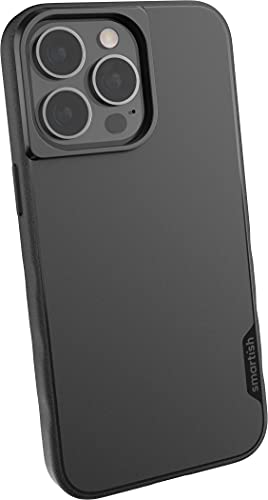 Smartish iPhone 13 Pro Slim Case – Gripmunk kompatibel mit MagSafe [leicht + schützend] Dünne Griffabdeckung mit Mikrofaserfutter – Black Tie Affair