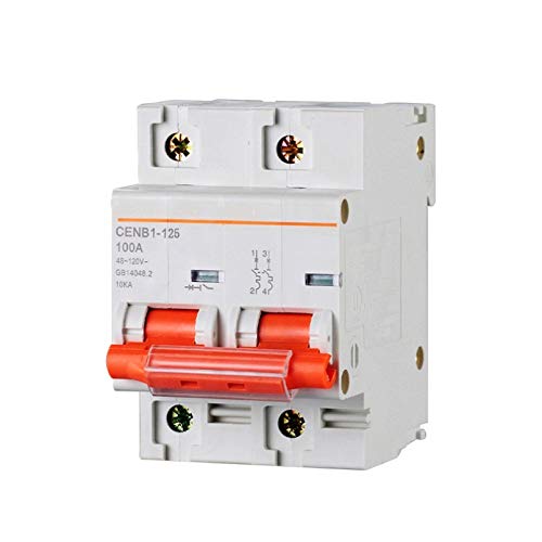 LUOXUEFEI Sicherungsautomat 2P Dc 120V 63A 80A 100A 125A Dc Leistungsschalter