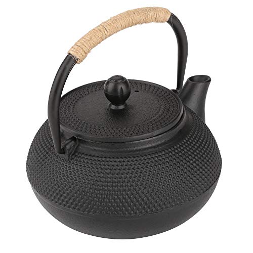 Starbun Gusseisen-Teekanne - 800 ml Gusseisen-Wasserkocher-Teekanne im japanischen Stil + abnehmbare Teekanne mit Aufguss/Sieb