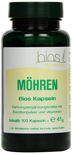 Bios Möhren, 100 Kapseln, 1er Pack (1 x 55 g)