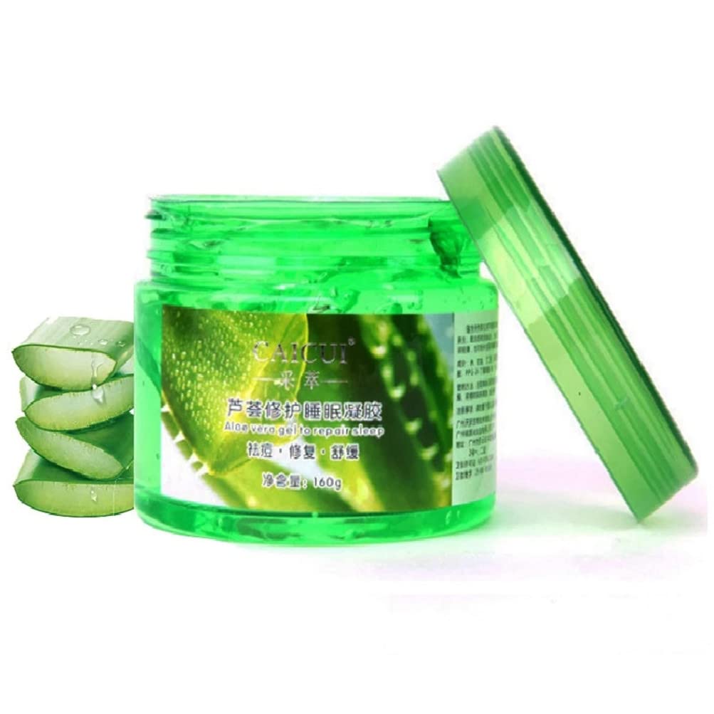 Aloe Vera Plant Sleep Mask Gel Cream Repair Skin Face Mask Essence Relax Spirit Moisturizing Remove Acne Skin Care (3 PCS)