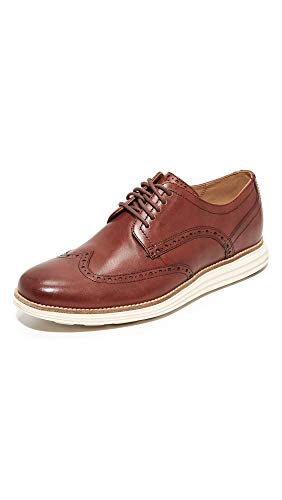 COZ7W|#Cole Haan Herren Original Grand Wingtip Oxfords Schnürhalbschuhe, Braun (Woodbury/Ivory Woodbury/Ivory), 41 EU