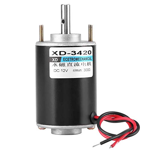 XD-3420 12 V/24 V 30 Watt CW/CCW Elektrische Getriebemotor Permanent Magnet DC Motor Reversible High Speed ​​Low Noise für DIY Generator(12V)