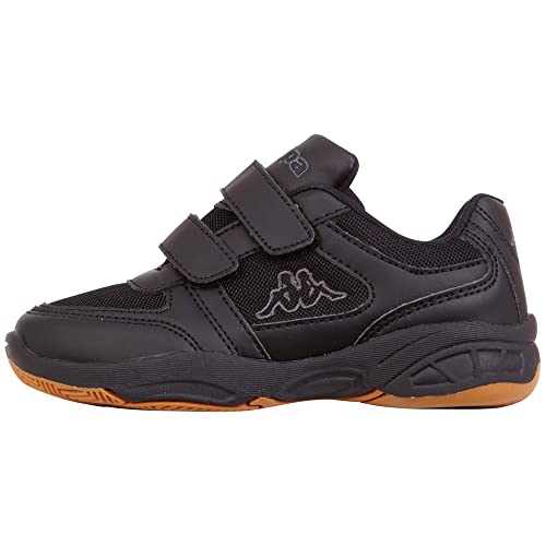 Kappa Unisex-Kinder DACER Kids Sneaker, Schwarz (Black/Grey 1116), 32 EU
