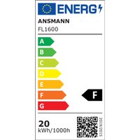 ANSMANN Baustrahler LED 20W - Arbeitsstrahler mit farbechter Wiedergabe CRI >80, Arbeitsleuchte IP54 wetterfest, Standfuß mit Stativ Montagevorrichtung