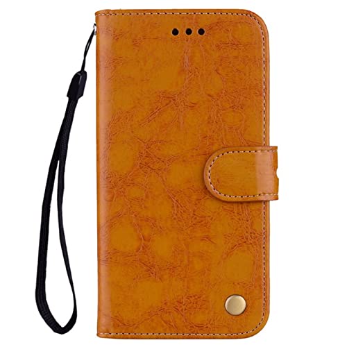 LVCRFT Schutzhülle für Samsung Galaxy S22/S22plus/S22ultra, PU-Leder, Premium-Leder, mit Kartenfächern, magnetisch, kratzfest, schützende Klappabdeckung, Gelb, S22plus 16,8 cm (6,6 Zoll)