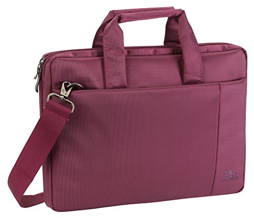 RIVACASE Notebooktasche bis 13.3“ – Moderne Tasche mit Zusatzfächern und extra verstärkten Seitenwänden – Lila