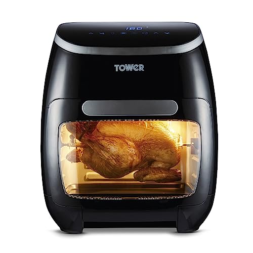 Tower Xpress Pro T17039 Vortx 5-in-1 Digital Air Fryer Oven with Rapid Air Circulation, 60-Minute Timer, 11 L, 2000 W, Black