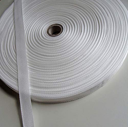 100 Meter Gurtband PP, Bandbreite 25 mm, Bandfarbe weiß