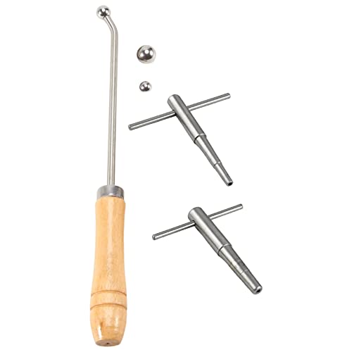 Wisboey Reparaturschlüssel für Trompete, Trompete, mit Werkzeug für Trompete, Griff aus Holz, für das französische Trompetenhorn