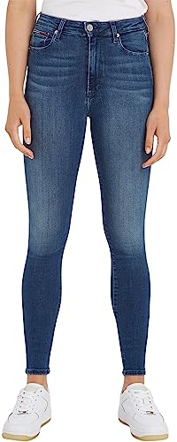 Tommy Hilfiger Damen Sylvia HR SUPER SKNY NNMBS Jeans, New Niceville Mid Blue Stretch, 33W x 32L