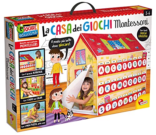 Liscianigiochi 88782 Montessori La Mia Haus der Lernspiele, Mehrfarbig