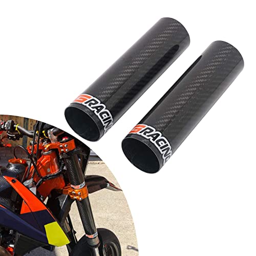 Gabelschutz Carbon Fiber Guard Protector Motorradabdeckungsschutz für die meisten Motorrad-On/Off-Road-Dirt-Bikes (240 mm)