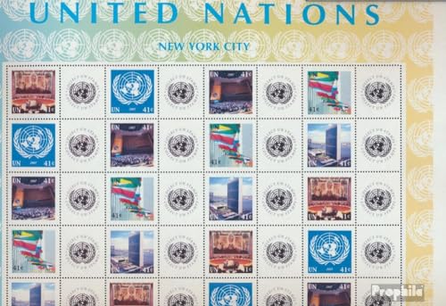 Prophila Collection UNO - New York 1057-1061 Zd-Bogen (kompl.Ausg.) postfrisch ** MNH 2007 Grußmarken (Briefmarken für Sammler) Flaggen/Wappen/Landkarten