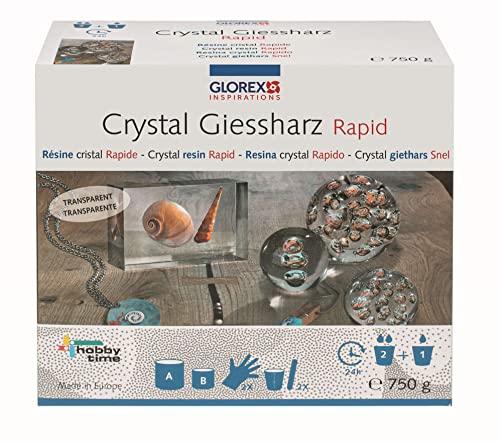 GLOREX 6 2101 502 Crystal-Giessharz 750ml, Mehrfarbig, One Size