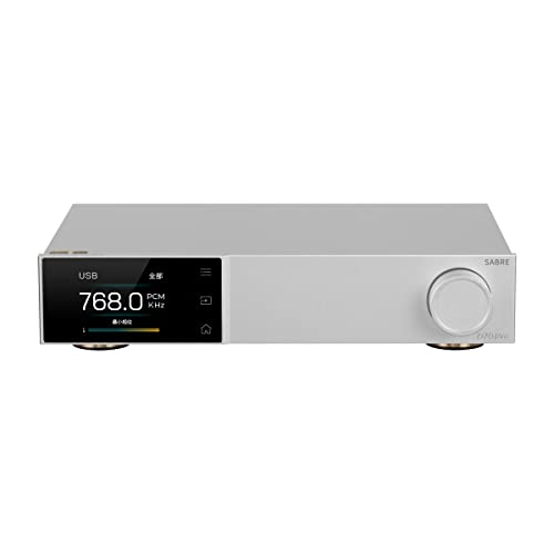 Topping D70 Pro Sabre DAC HiFi mit Sabre ES9039SPRO Chip (Silber)