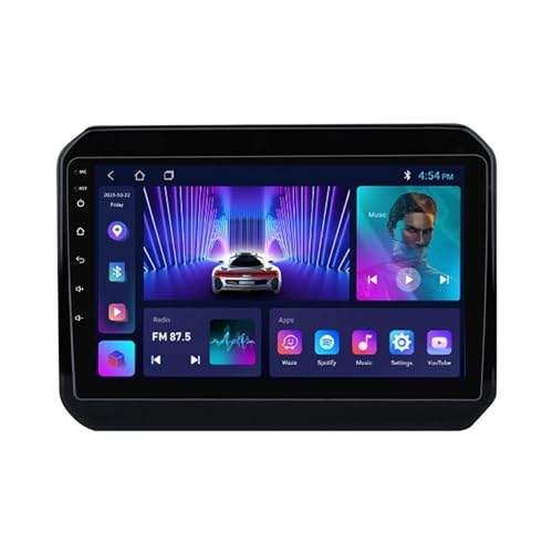 Android 12 Autoradio Für Suzuki Ignis 2016-2020 Mit Wireless Carplay Android Auto, 9 Zoll IPS Touchscreen Autoradio Mit WiFi GPS Bluetooth HiFi/RDS SWC + Rückfahrkamera (Size : M300S - 8 Core 3+32G 4