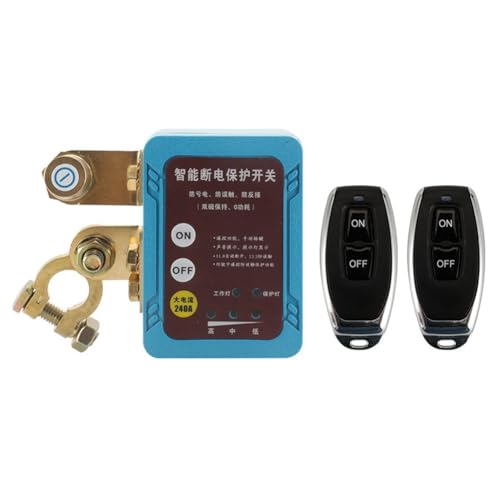 Hduacuge Set mit Fernausschalter-Set für Autobatterie, Schalter, Hauptleistung, Schutz vor Leckagen und Auslaufen, 12 V
