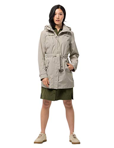 Jack Wolfskin Damen Kimberley Coat Mantel, Dusty Grey, XXL