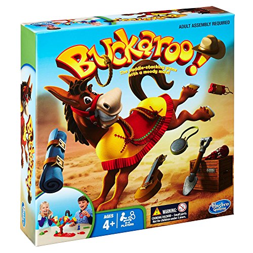 Buckaroo 48380 - Hasbro-Spiele Buckaroo - Saddle Stacking Game - Klassisches Familien-Geschicklichkeitsspiel
