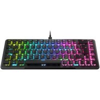 Roccat Vulcan II Mini – 65% Optical Gaming Tastatur (DE-Layout), RGB-Beleuchtung, abnehmbares Kabel, Aluminiumoberfläche, schwarz