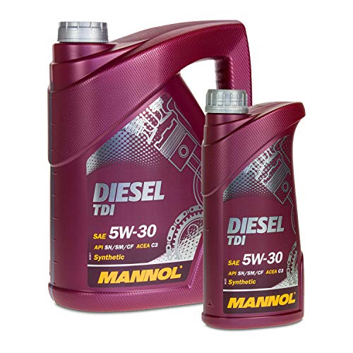MANNOL 5 + 1 (6 Liter) Diesel TDI 5W-30 PUPME DÜSE 505.01 MOTORÖL