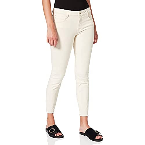 Mavi Damen Skinny Jeans Adriana Ankle, Elfenbein (Ecru Retro Str 24925), W25