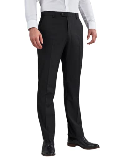 MAGIC SELECT Elegante Anzughose für Herren. Anzughose, gerader Schnitt mit Bundfalten und Taschen für Büro, Arbeit, Kellner, (80% Baumwolle-20% Polyester)